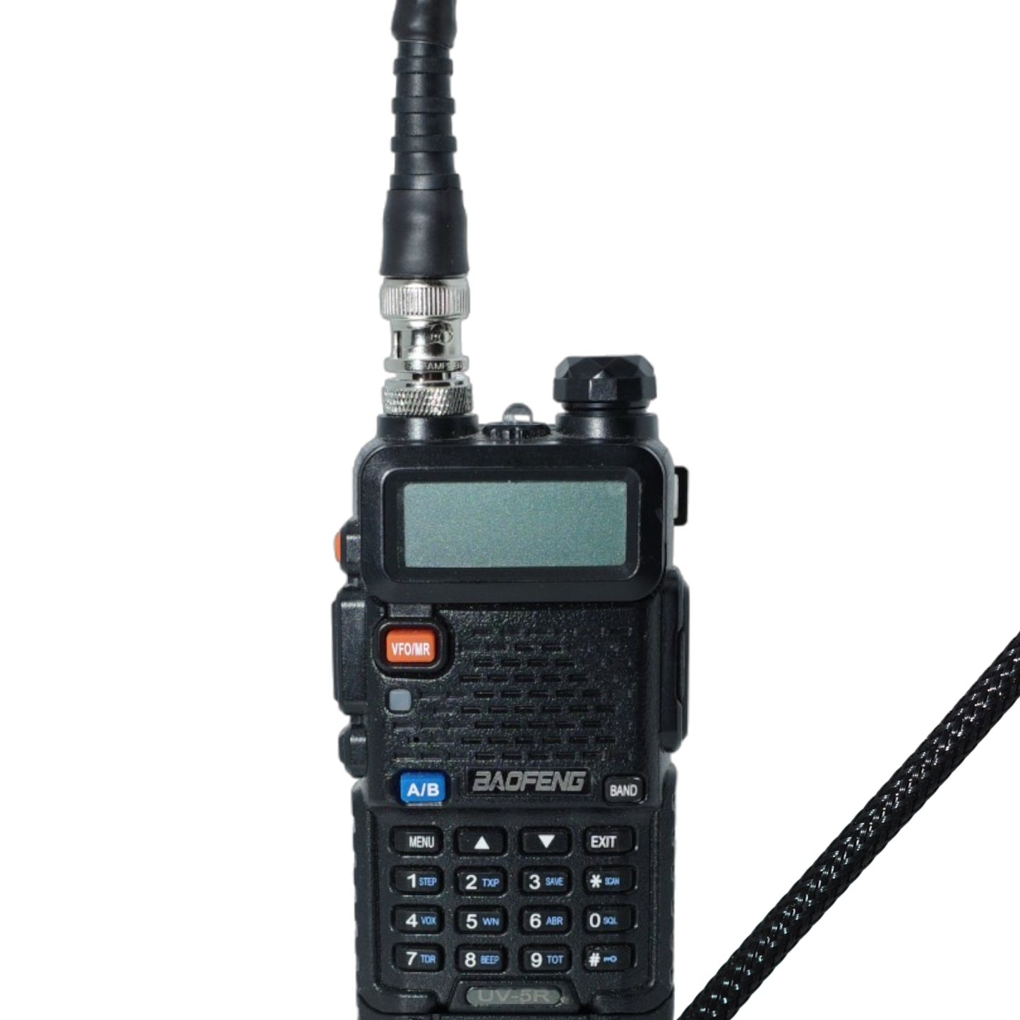 v2 Wearable Antenna W/Baofeng Adapter Package (BNC-F to SMA-F)