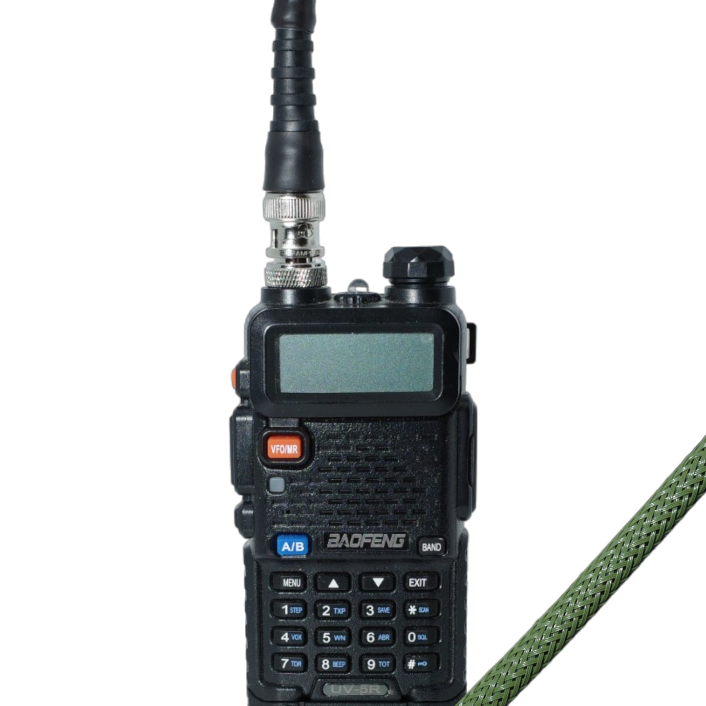 v2 Wearable Antenna W/Baofeng Adapter Package (BNC-F to SMA-F)