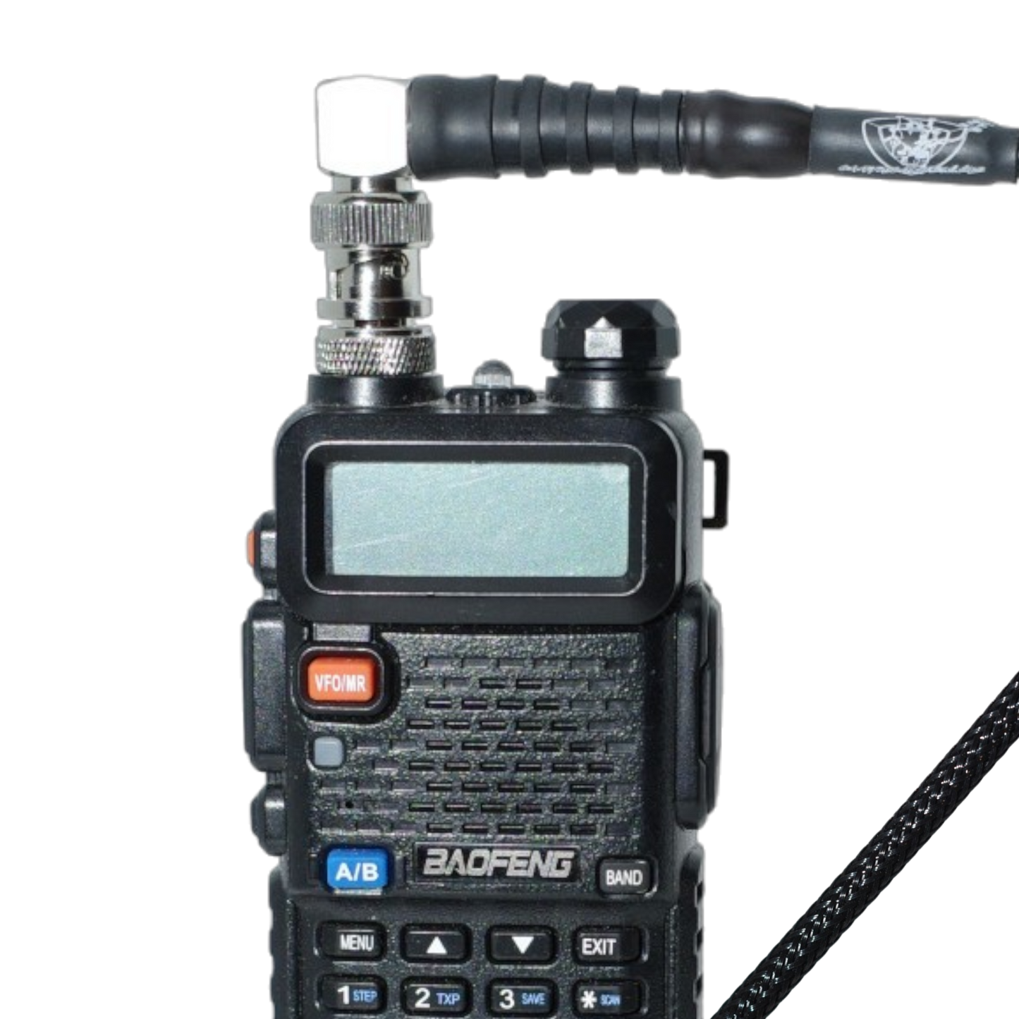 v2 Wearable Antenna W/Baofeng Adapter Package (BNC-F to SMA-F)
