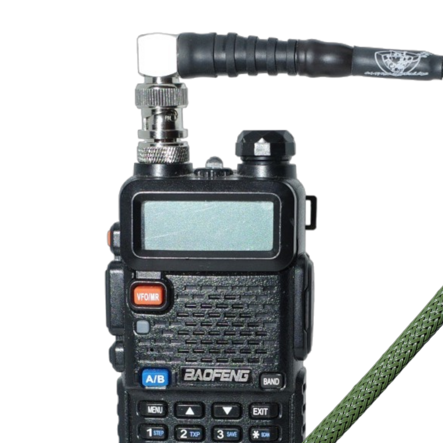 v2 Wearable Antenna W/Baofeng Adapter Package (BNC-F to SMA-F)