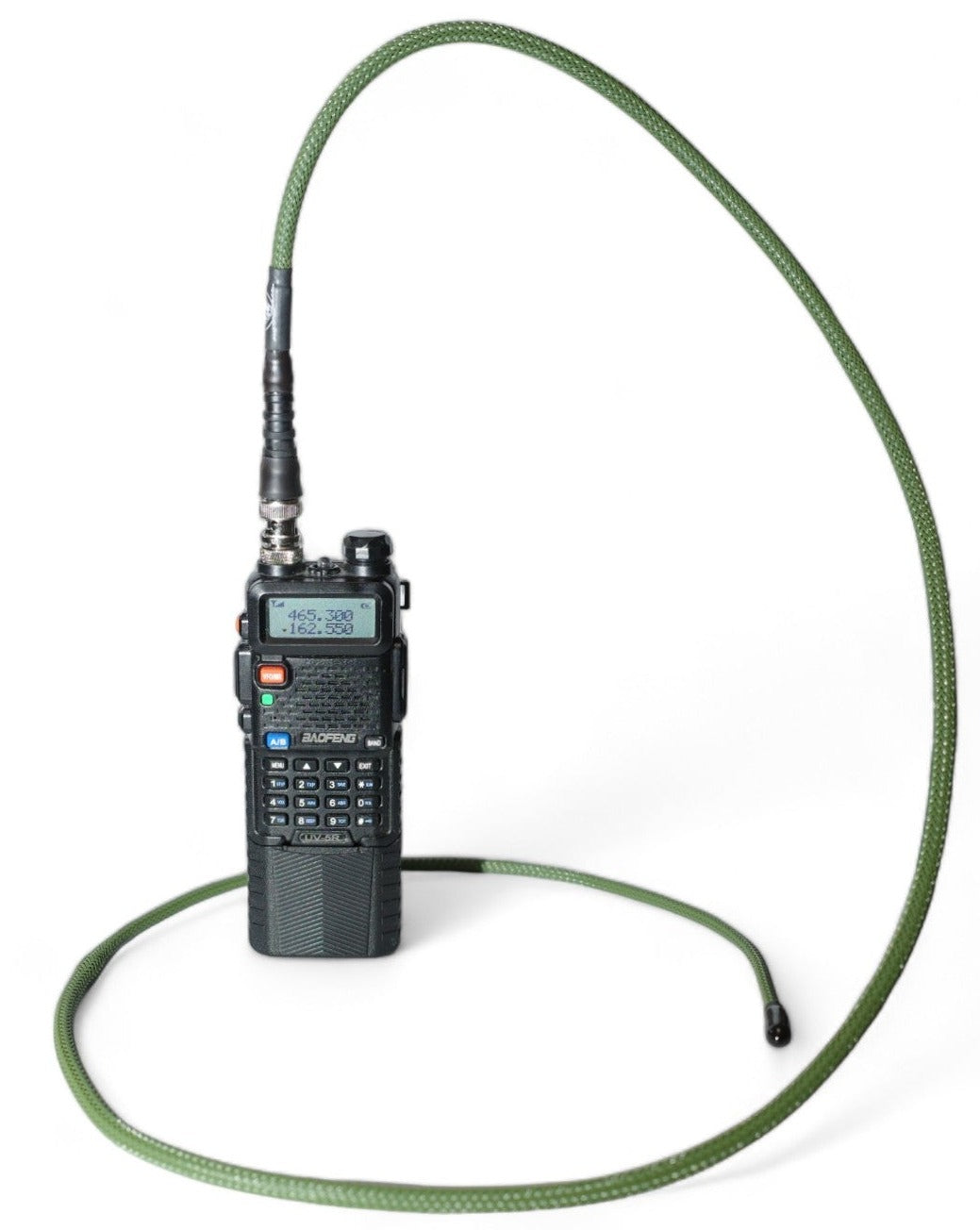v2 Wearable Antenna W/Baofeng Adapter Package (BNC-F to SMA-F)