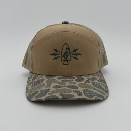 SOBRŌ Khaki/Retro 5-Panel Trucker