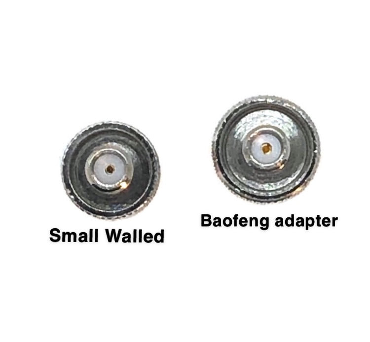 Small Walled Adapter (BNC-F to SMA-F)